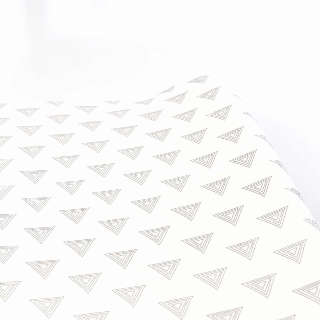 My Little Hat - Changing Pad Cover - Light Gray on ivory - Olli+Lime